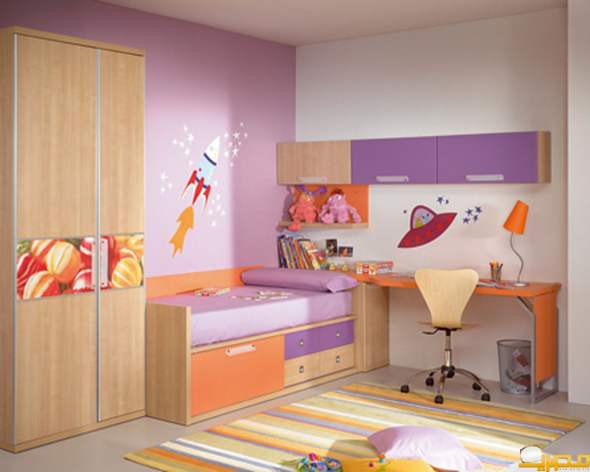 Bilder på barns sovrum