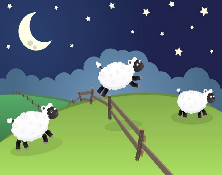 Dromen van schapen in een droom