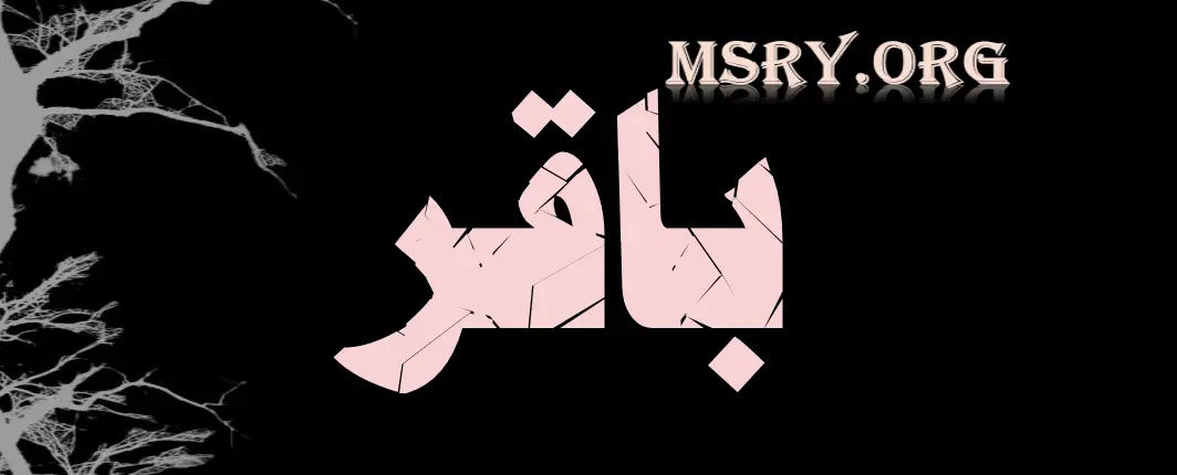 معنى اسم باقر
