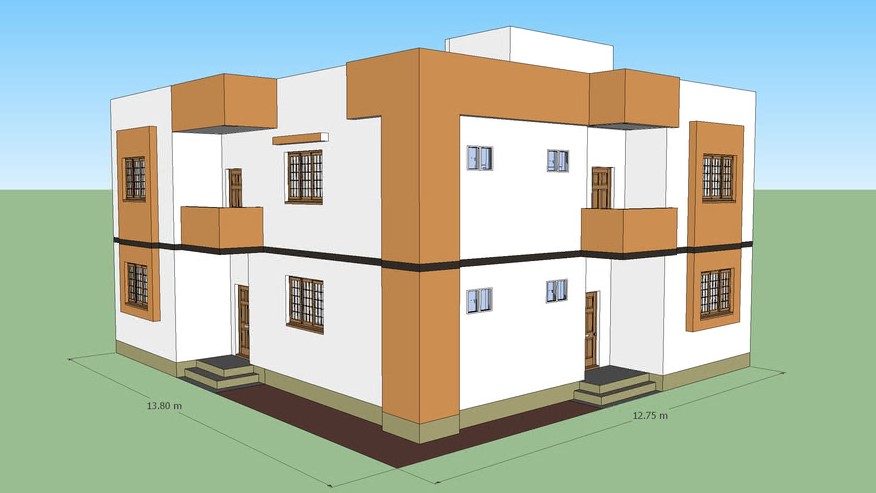 Unistus kahekorruselise maja ehitamisest