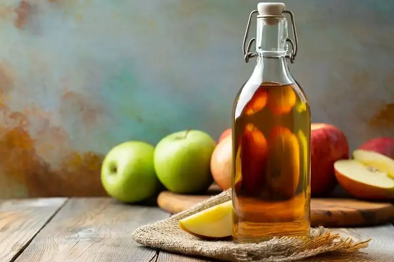 Cov ntaub ntawv hais txog kev haus kua txiv apple cider vinegar tom qab noj mov