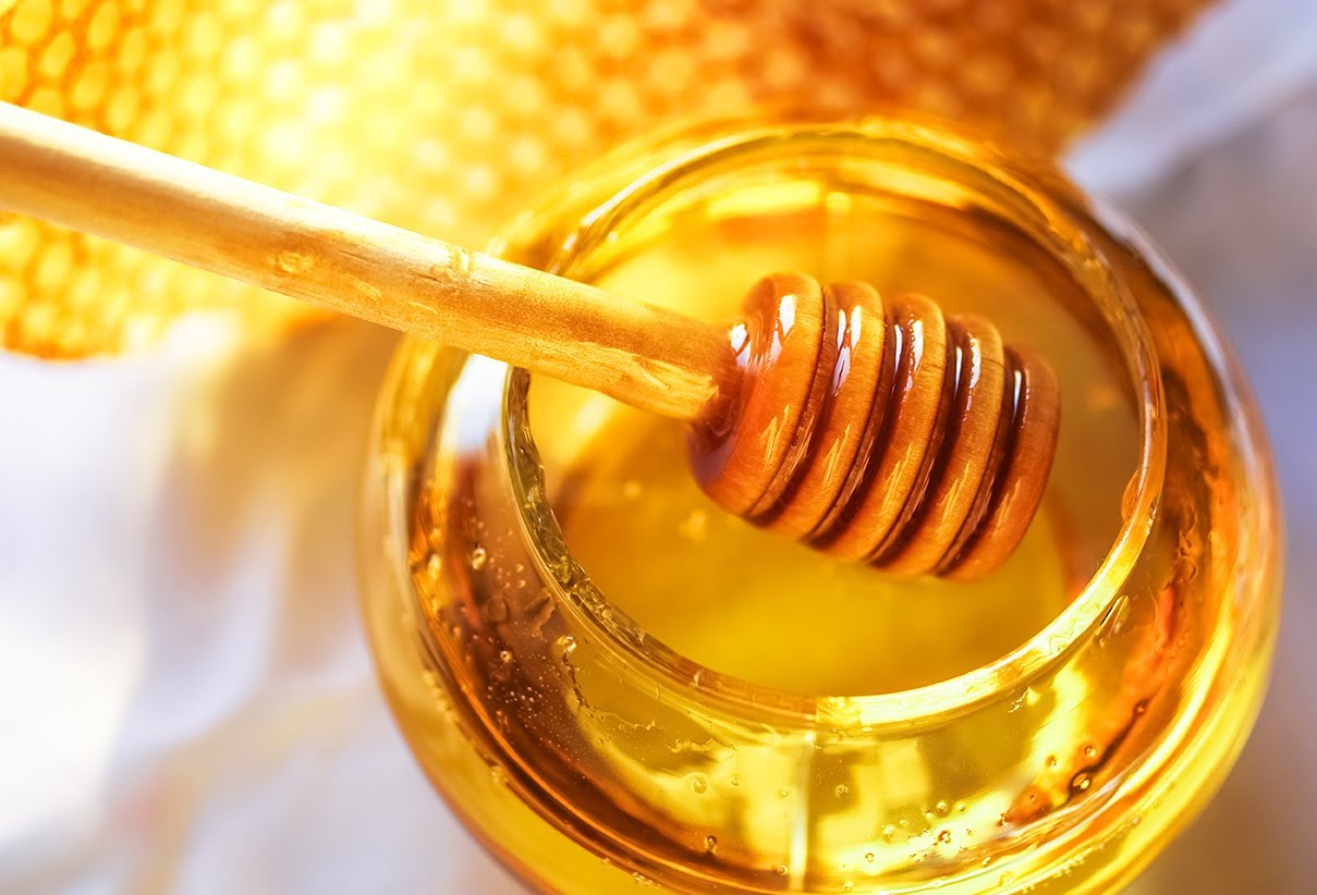 Droom van het eten van honing