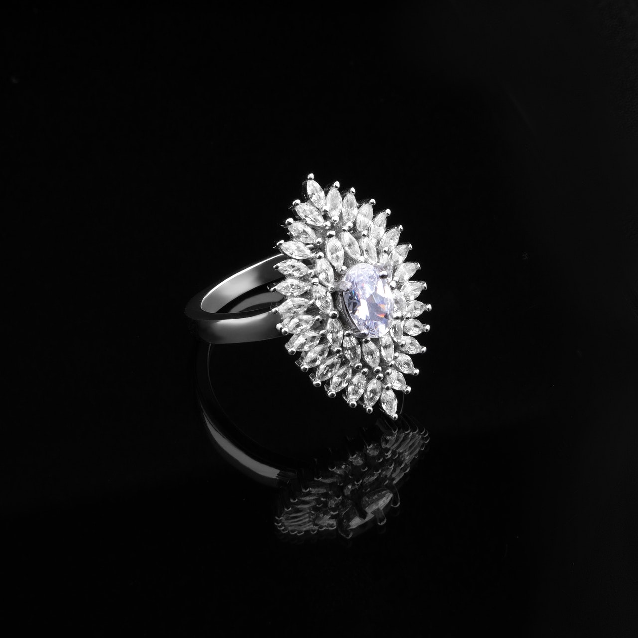 grayscale photography of a ring with diamonds 3266703 - موقع مصري