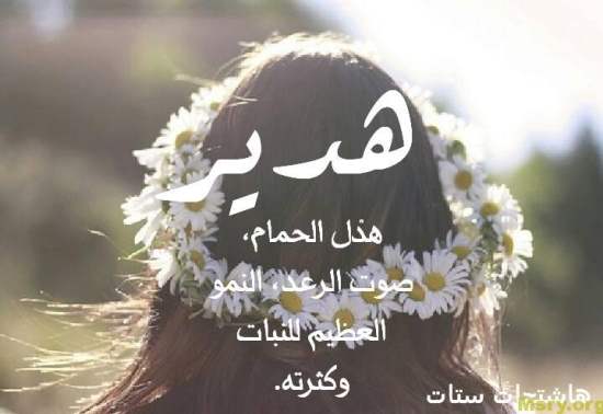معني اسم هدير