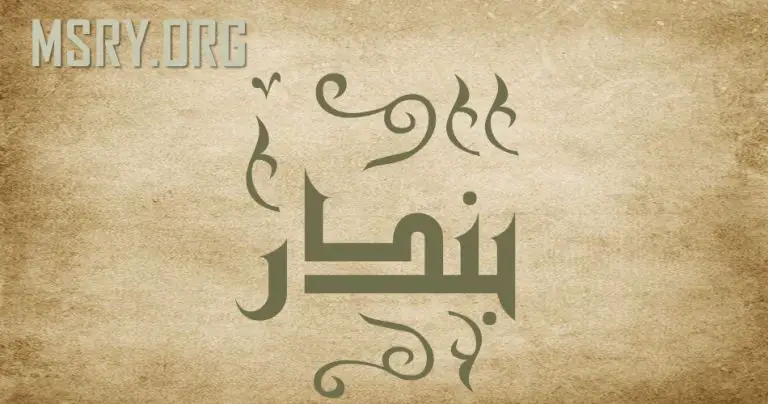 معنى اسم بندر